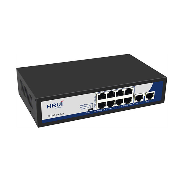 سوئیچ 8پورت PoE اچ ار یو ای HRUI HR900-AF-82GN